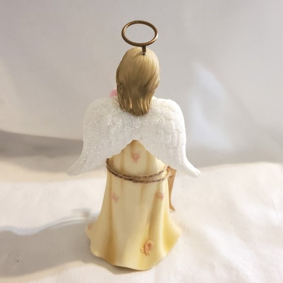 Faithful Guardians Healing Angel Ceramic Figurine, Breast Cancer Pink Ribbon - Picture 2 of 5